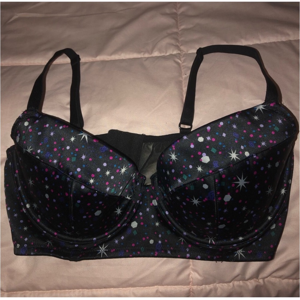 NWOT🖤✨Victorias Secret Very Sexy Starburst Bra Lined Demi/Demi Double✨🖤